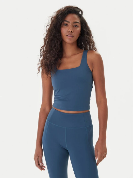 Zdjęcie produktu Girlfriend Collective Top Tommy 1045 Granatowy Slim Fit