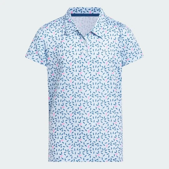 Zdjęcie produktu GIRLS SHORT SLEEVE PRINTED POLO SHIRT Adidas Crystal Sky