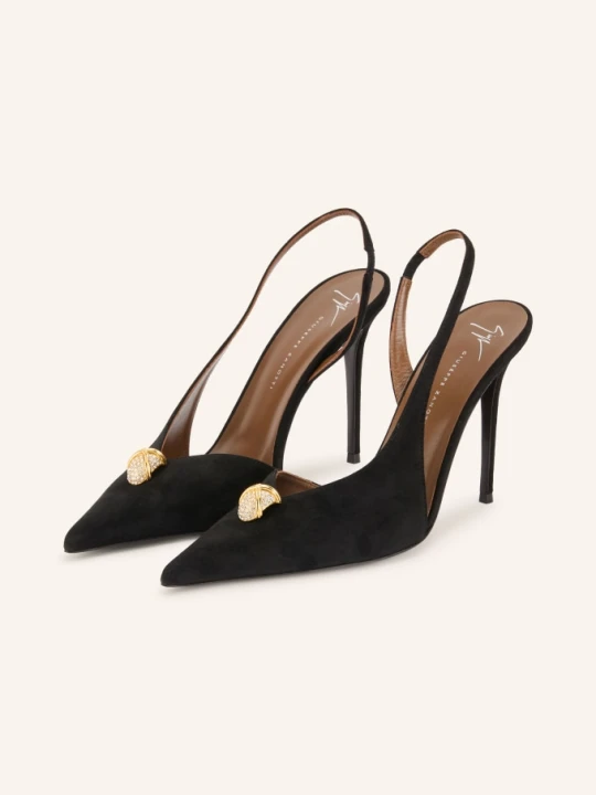 Zdjęcie produktu Giuseppe Zanotti Design Czółenka Typu Slingback Skanda schwarz CZARNY