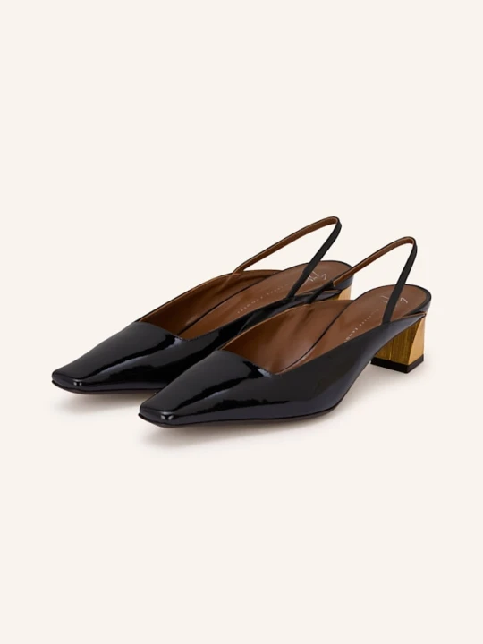 Zdjęcie produktu Giuseppe Zanotti Design Czółenka Z Odkrytą Piętą Vernice Vague schwarz CZARNY