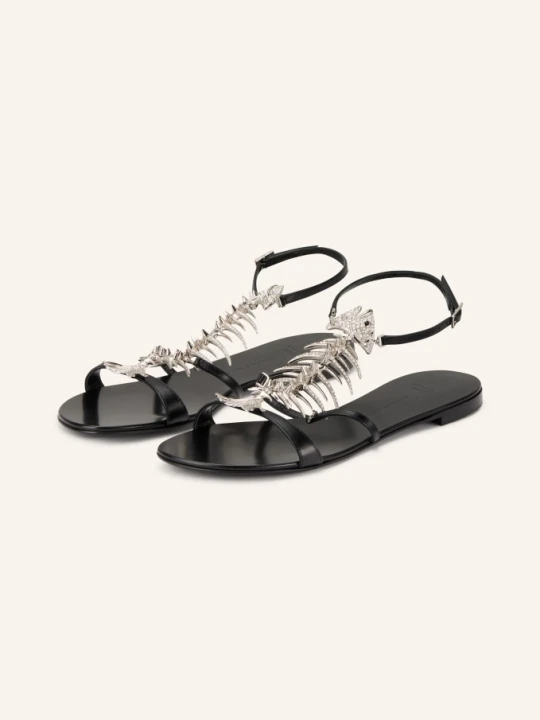 Zdjęcie produktu Giuseppe Zanotti Design Sandały Muse Z Kamieniami Ozdobnymi schwarz