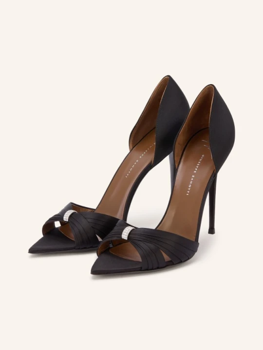 Zdjęcie produktu Giuseppe Zanotti Design Sandały Na Obcasie Lumière Z Kamieniami Ozdobnymi schwarz
