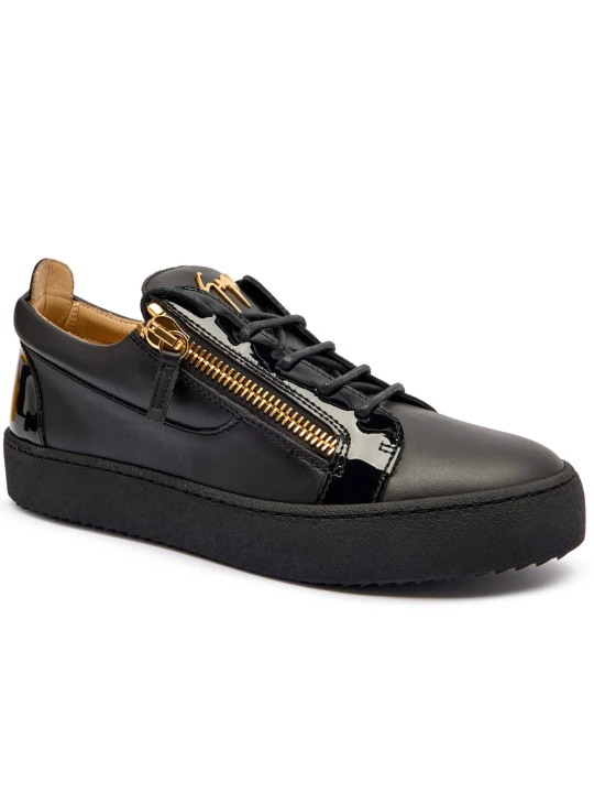 Zdjęcie produktu Giuseppe Zanotti Skórzane sneakersy FRANKIE czarny