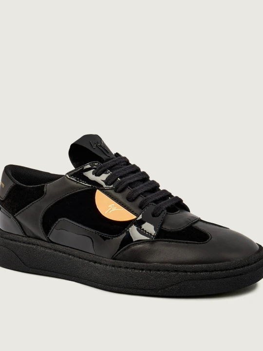 Zdjęcie produktu Giuseppe Zanotti Skórzane sneakersy KAREM czarny