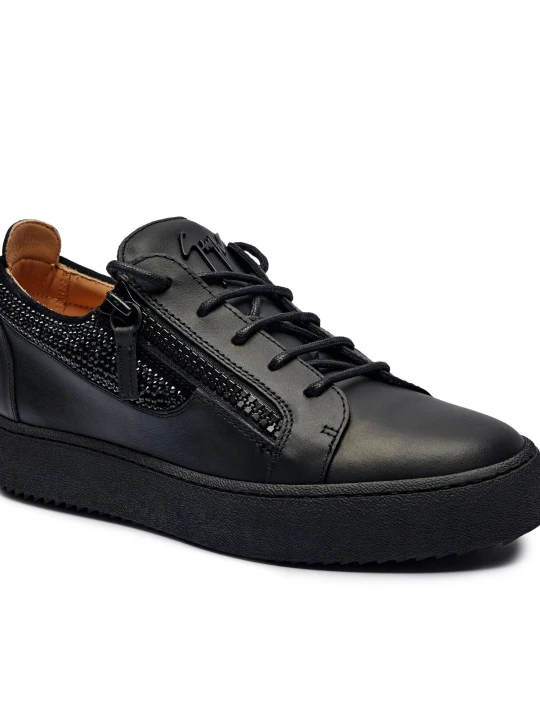 Zdjęcie produktu Giuseppe Zanotti Skórzane sneakersy MAY LONDON czarny
