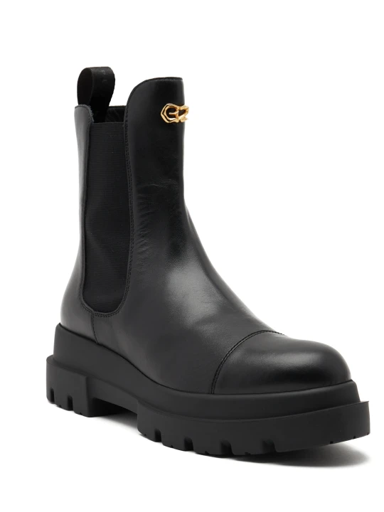 Zdjęcie produktu Giuseppe Zanotti Skórzane sztyblety czarny