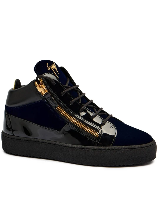 Zdjęcie produktu Giuseppe Zanotti Sneakersy VERONICA | z dodatkiem skóry granatowy
