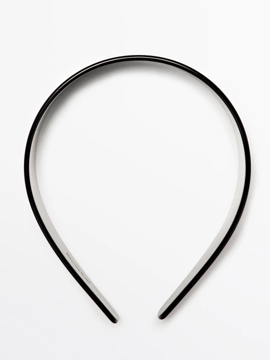 Zdjęcie produktu Gładka Opaska - Czarny - Massimo Dutti - Female