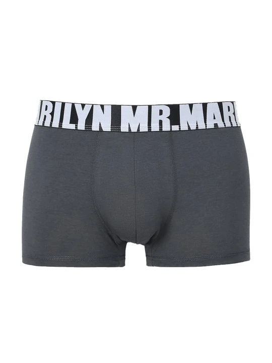 Zdjęcie produktu Gładkie bawełniane bokserki męskie Letters Marilyn