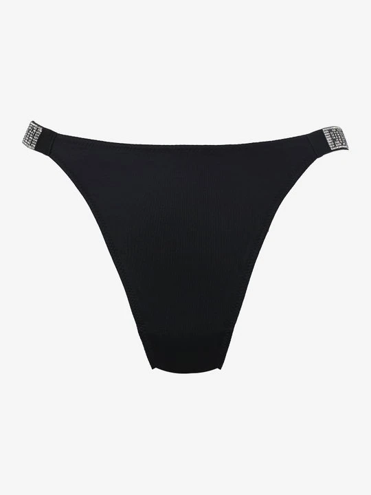 Zdjęcie produktu Gładkie stringi damskie z błyszczącymi taśmami Mon Bijou Secret Poupee Marilyn