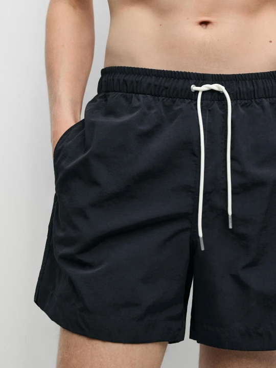 Zdjęcie produktu Gładkie Szorty Kąpielowe - Granatowy - Massimo Dutti - Male