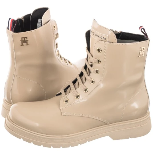 Zdjęcie produktu Glany Lace-Up Bootie Beige T4A5-32411-1453 500 (TH512-b) Tommy Hilfiger