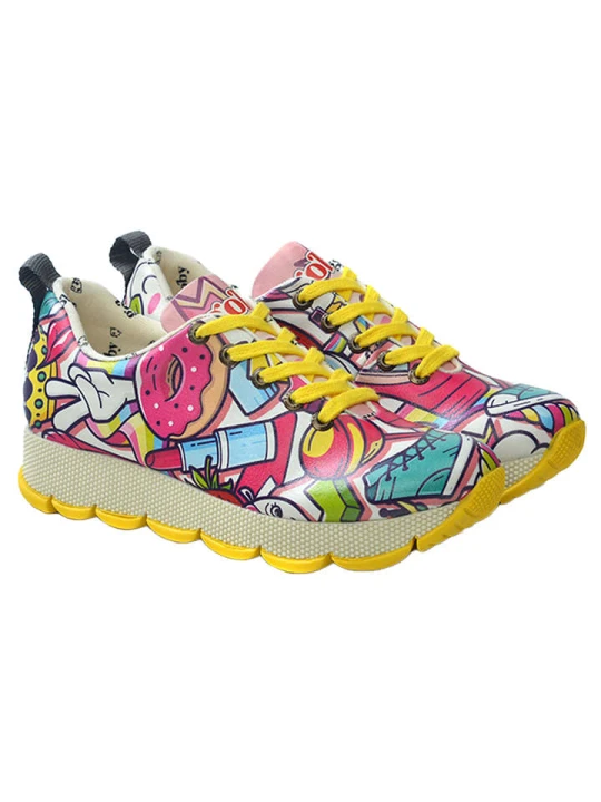 Zdjęcie produktu Goby Skórzane sneakersy ze wzorem rozmiar: 39