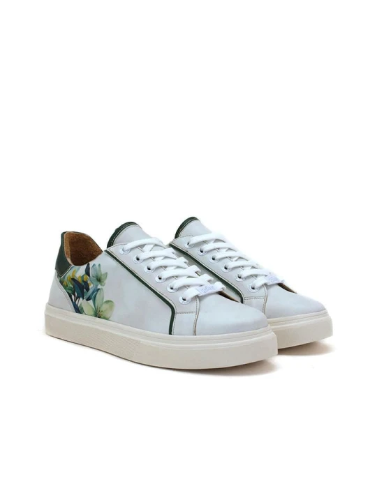 Zdjęcie produktu Goby Sneakersy w kolorze biało-zielonym rozmiar: 38