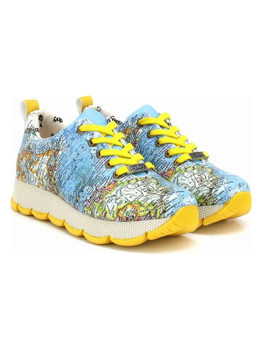 Zdjęcie produktu Goby Sneakersy w kolorze błękitno-żółtym rozmiar: 40
