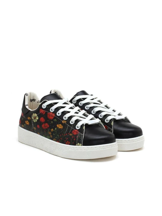 Zdjęcie produktu Goby Sneakersy w kolorze czarnym ze wzorem rozmiar: 39