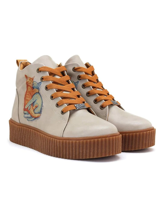 Zdjęcie produktu Goby Sneakersy w kolorze kremowym rozmiar: 36