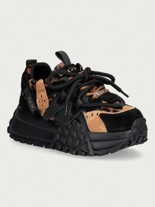 Zdjęcie produktu Goe sneakersy damskie skórzane czarny