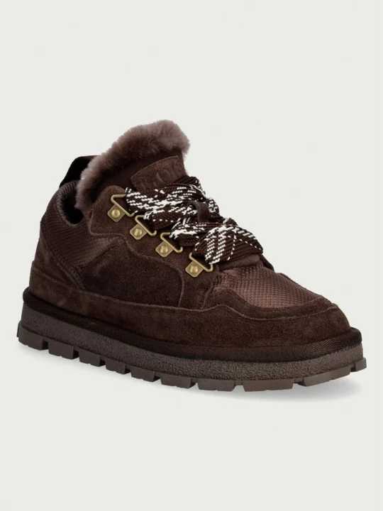Zdjęcie produktu Goe sneakersy damskie zamszowe brązowy