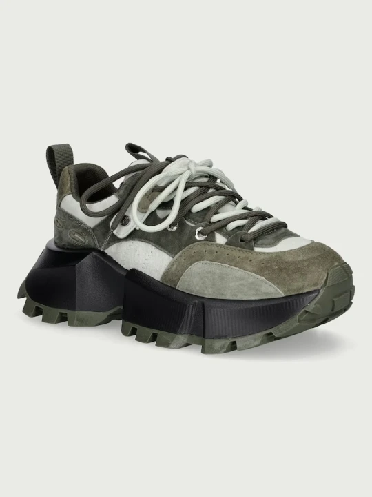 Zdjęcie produktu Goe sneakersy damskie zamszowe zielony