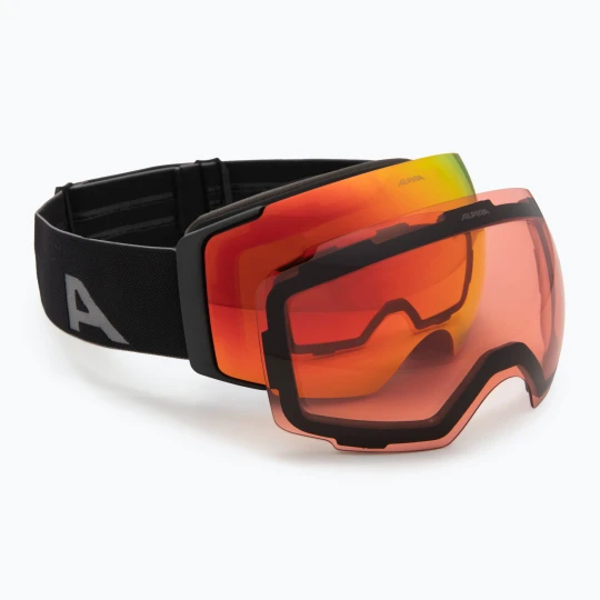 Zdjęcie produktu Gogle narciarskie Alpina Falera Mag Q-Lite black matt/red/pink