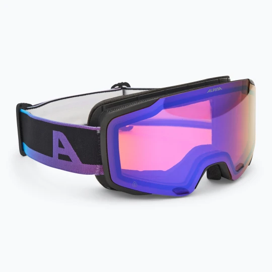 Zdjęcie produktu Gogle narciarskie Alpina Taos Q-Lite black / oil matt / blue