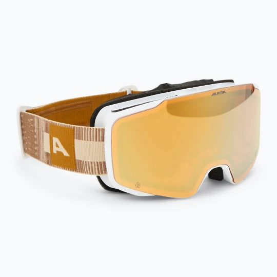 Zdjęcie produktu Gogle narciarskie Alpina Taos Q-Lite white / earth matt / gold