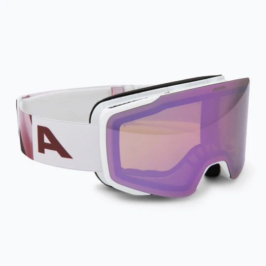 Zdjęcie produktu Gogle narciarskie Alpina Taos Q-Lite white/rose matt/rose