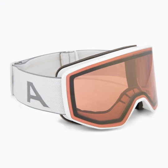 Zdjęcie produktu Gogle narciarskie Alpina Venet QV white matt/gold