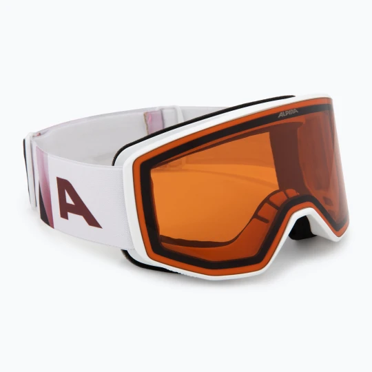 Zdjęcie produktu Gogle narciarskie Alpina Venet white/rose matt/orange