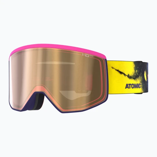 Zdjęcie produktu Gogle narciarskie Atomic Four Pro Signature NMC pink powder/amber gold hd photo/clear