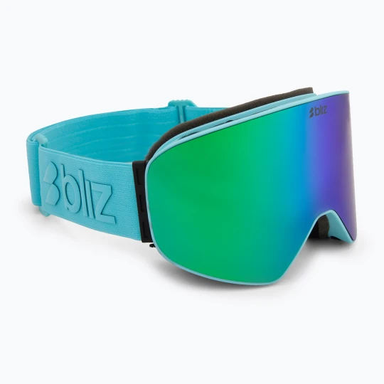 Zdjęcie produktu Gogle narciarskie Bliz Flow matte turquoise / brown / green multi Niebieski