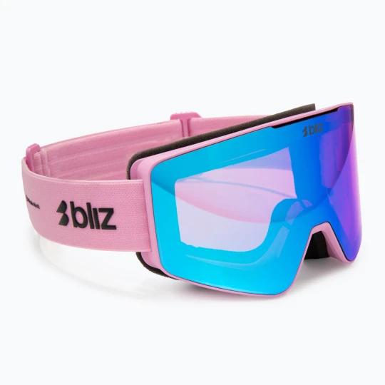 Zdjęcie produktu Gogle narciarskie Bliz G001S matte pink/neon violet/blue multi