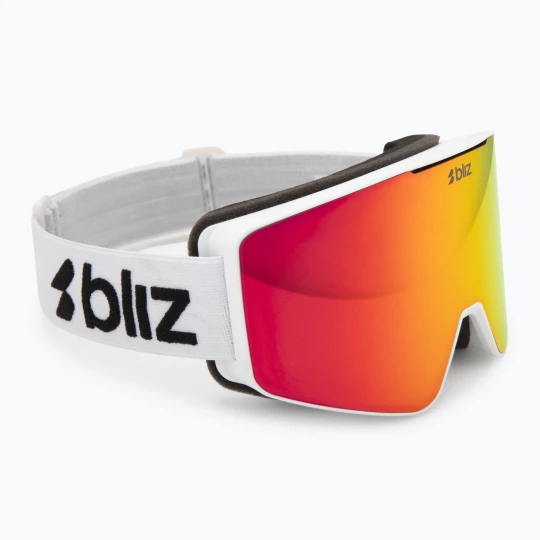 Zdjęcie produktu Gogle narciarskie Bliz G001S matte white / brown / red multi