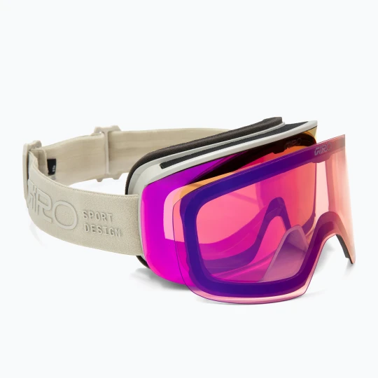 Zdjęcie produktu Gogle narciarskie damskie Giro Ella stone rails/vivid pink/vivid infrared Biały
