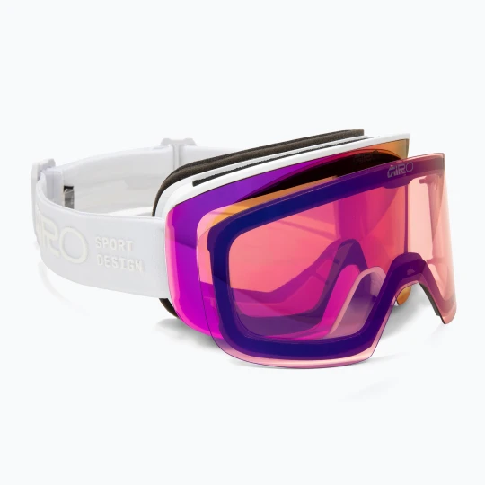 Zdjęcie produktu Gogle narciarskie damskie Giro Ella white rails / vivid pink / vivid infrared