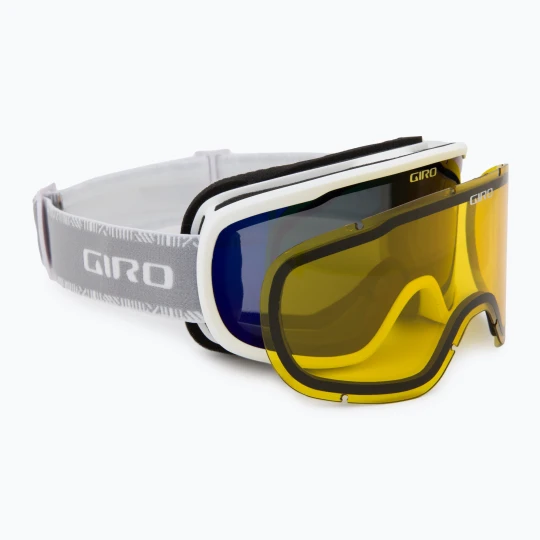 Zdjęcie produktu Gogle narciarskie damskie Giro Moxie white & grey chute / cobalt / yellow