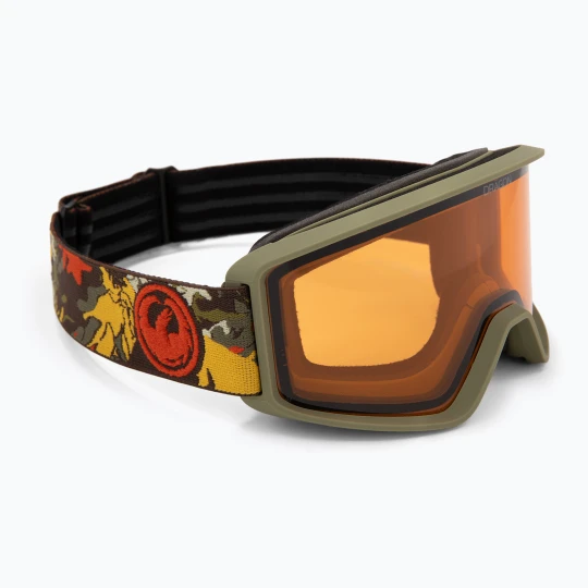 Zdjęcie produktu Gogle narciarskie DRAGON DXT OTG leafy camo/lumalens amber Zielony