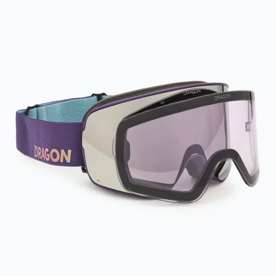 Zdjęcie produktu Gogle narciarskie DRAGON NFX2 deep plum/lumalens silver ion+lumalens voilet Fioletowy