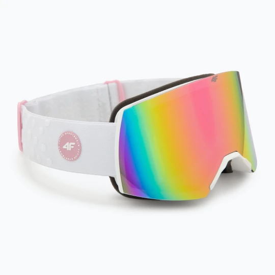 Zdjęcie produktu Gogle narciarskie dziecięce 4F F040 white/multicolor