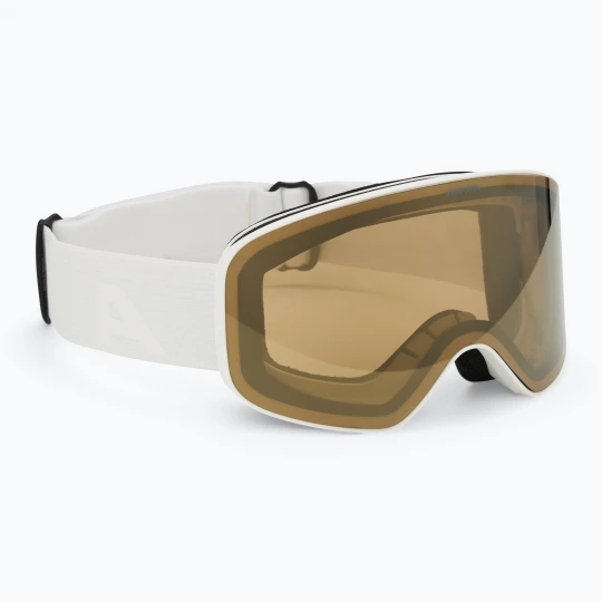 Zdjęcie produktu Gogle narciarskie dziecięce Alpina Fernie Q-Lite white matt/ gold