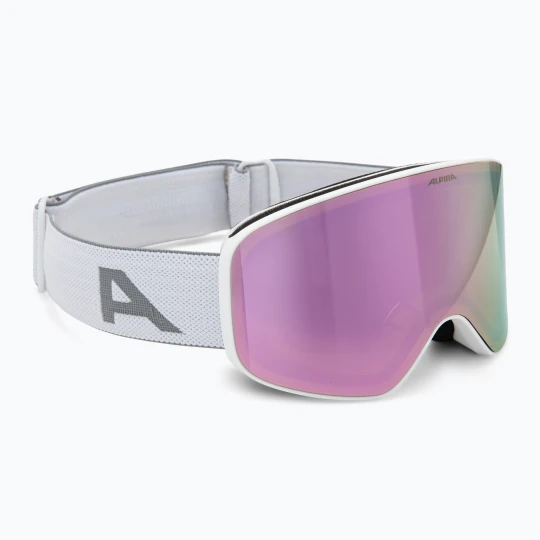 Zdjęcie produktu Gogle narciarskie dziecięce Alpina Fernie Q-Lite white matt / rose