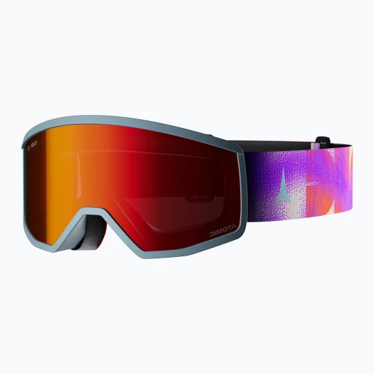 Zdjęcie produktu Gogle narciarskie dziecięce Atomic Four Jr Flash graphic / glacier / purple / orange / red flash