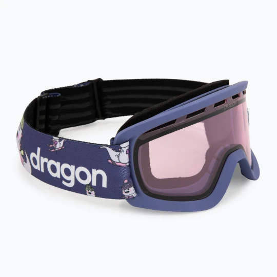 Zdjęcie produktu Gogle narciarskie dziecięce Dragon LIL D lil kaiju / lumalens light rose Czarny