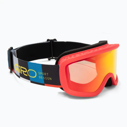 Zdjęcie produktu Gogle narciarskie dziecięce Giro Chico 2.0 Jr black blocks/amber scarlet