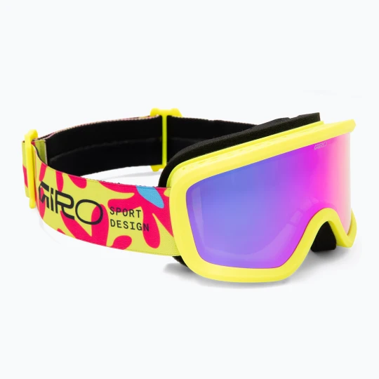 Zdjęcie produktu Gogle narciarskie dziecięce Giro Chico 2.0 Jr Yellow flowers/amber pink