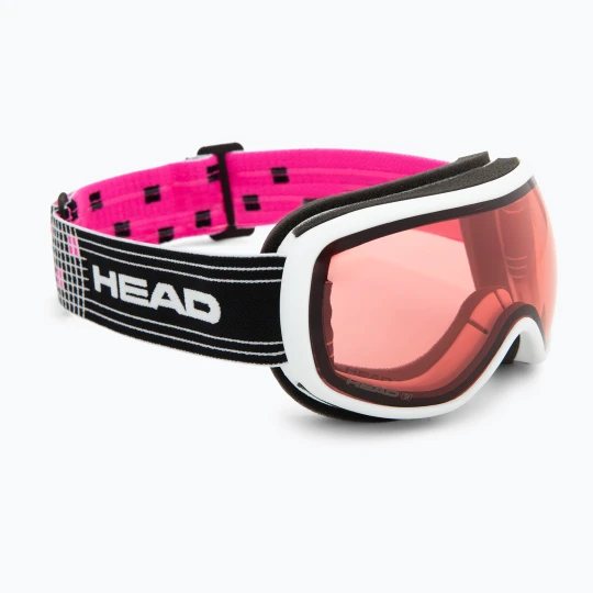 Zdjęcie produktu Gogle narciarskie dziecięce HEAD Ninja red/vis/red Biały