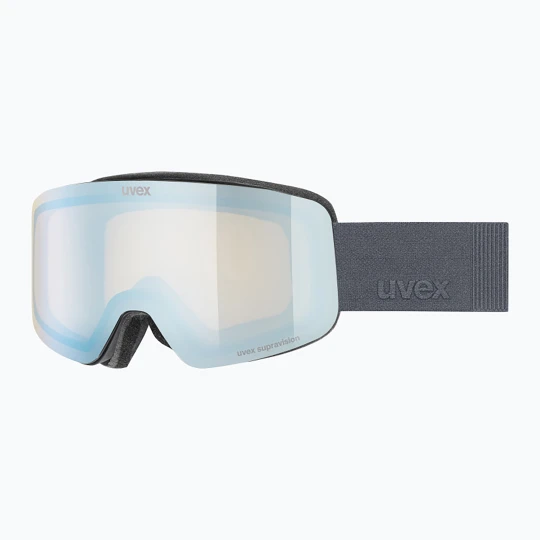 Zdjęcie produktu Gogle narciarskie dziecięce UVEX Pwdr FM Jr S2 black matt / mirror sapphire