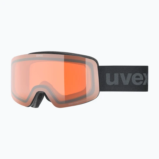 Zdjęcie produktu Gogle narciarskie dziecięce UVEX Pwdr LG Jr black matt/orange/clear