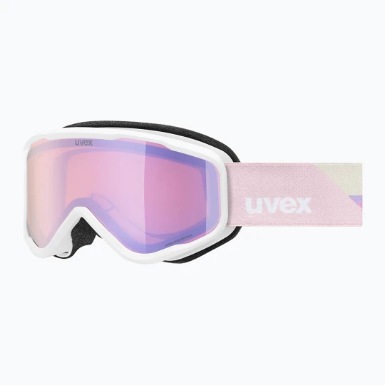 Zdjęcie produktu Gogle narciarskie dziecięce UVEX Speedy Nova FM S2 white matt / mirror rose